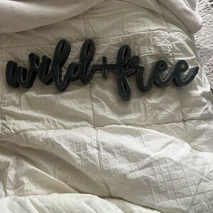 Wild + Free Metal Wall Decor